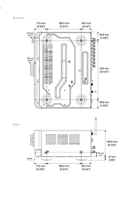 yamaha雅马哈RX-V6A_TSR-700 Dimension Drawing
